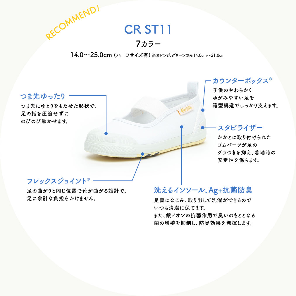 ムーンスターキャロット 上履き 特徴 機能