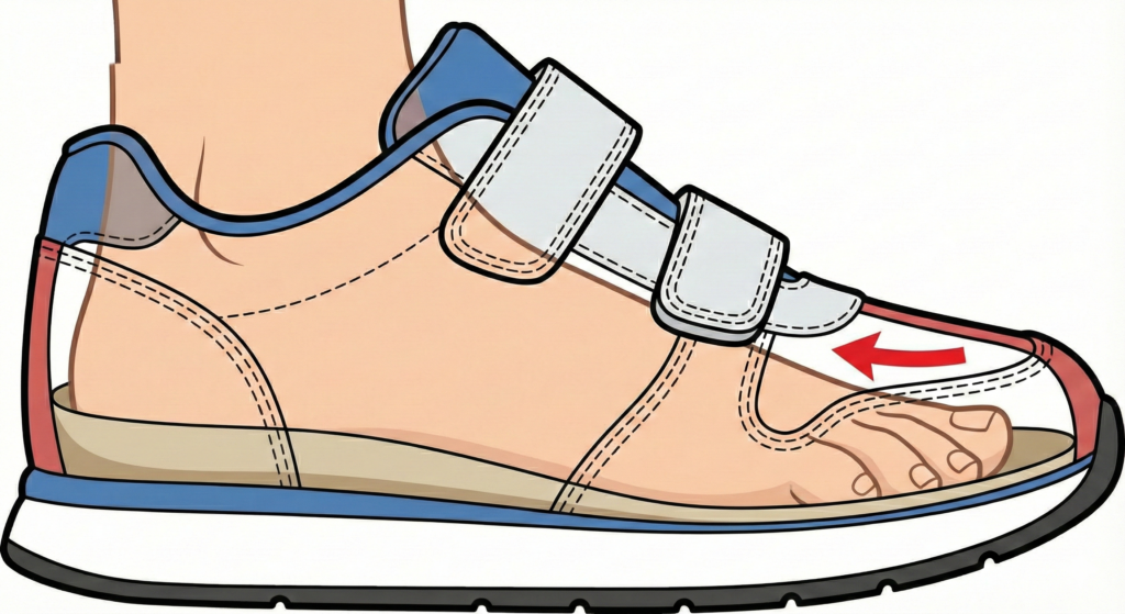 避難靴　置き靴　中敷なし