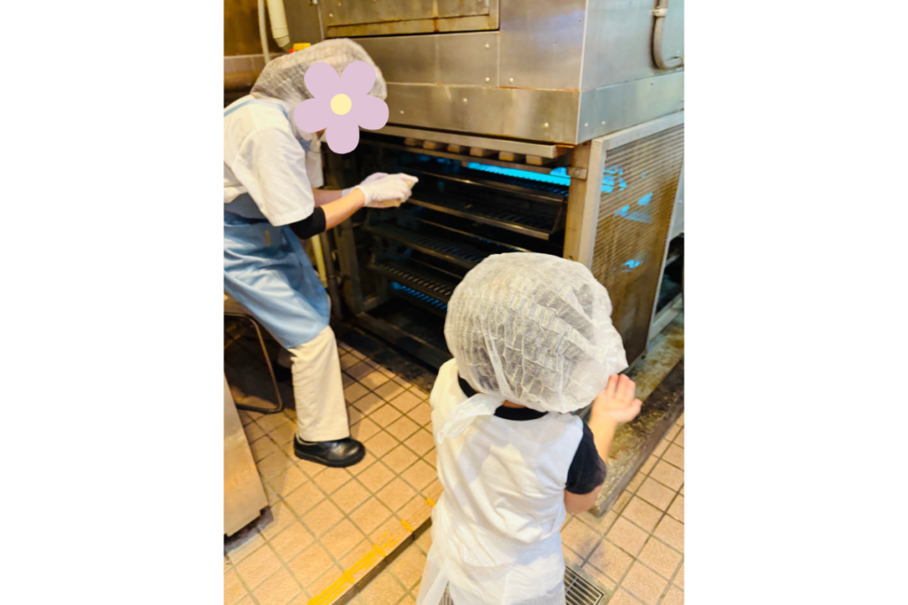 小田原　鈴廣　かまぼこ作り　蒸し器へ