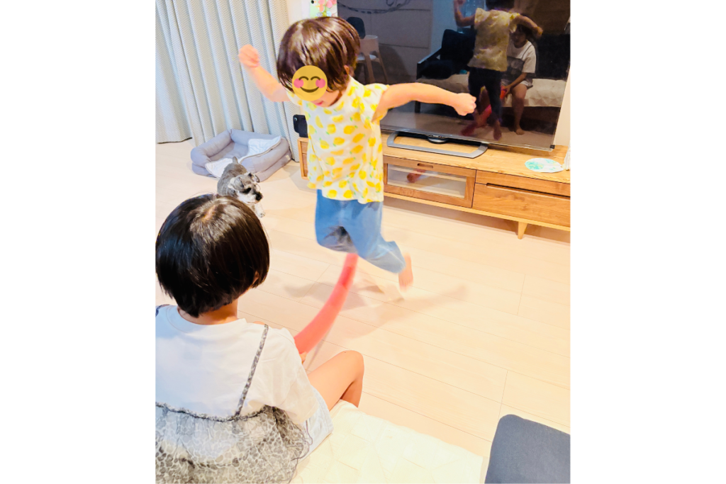 プールスティック遊び 郵便屋さん
縄跳び